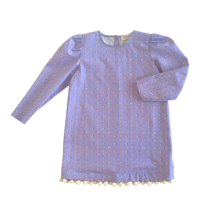 The Convertible Dress in Purple Carousel