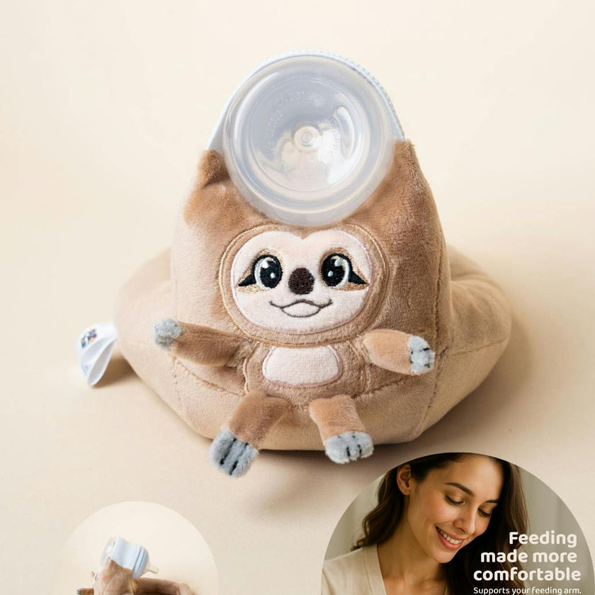Baby Bottle Pillow Holder For Parents - Sloth