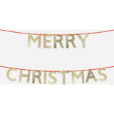 Glitter Merry Christmas Garland