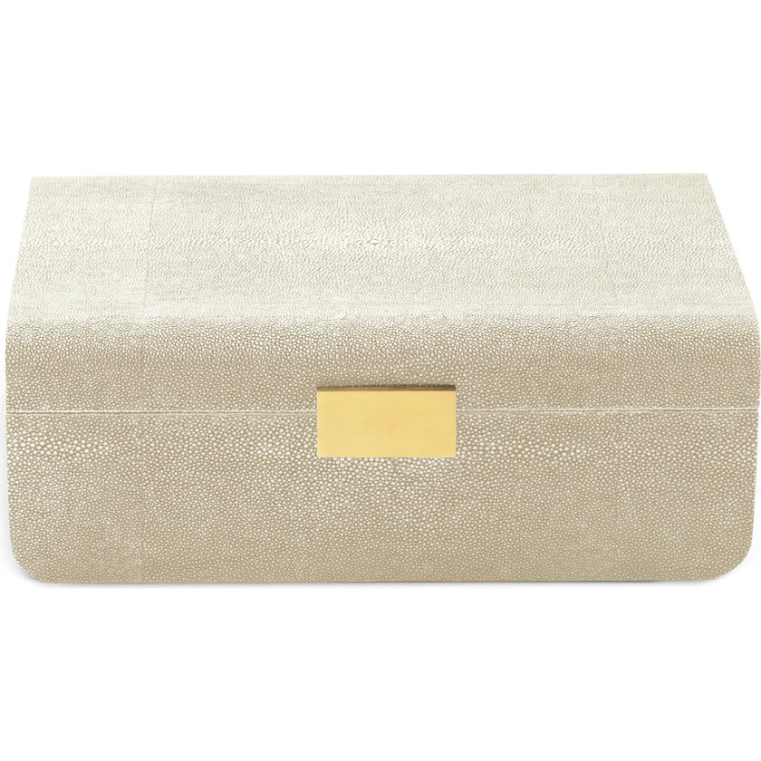 Modern Shagreen Large Jewelry Box