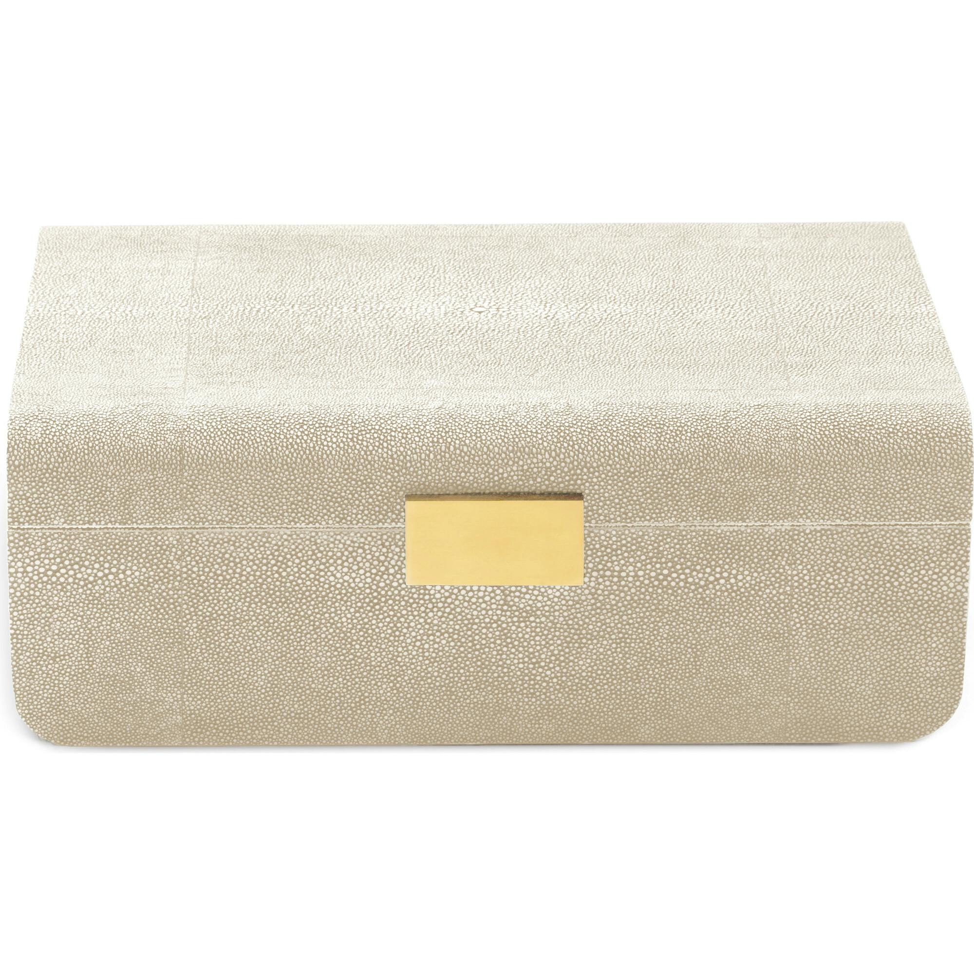 Modern Shagreen Large Jewelry Box