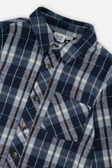 Flannel Shirt Blue and White Plaid
