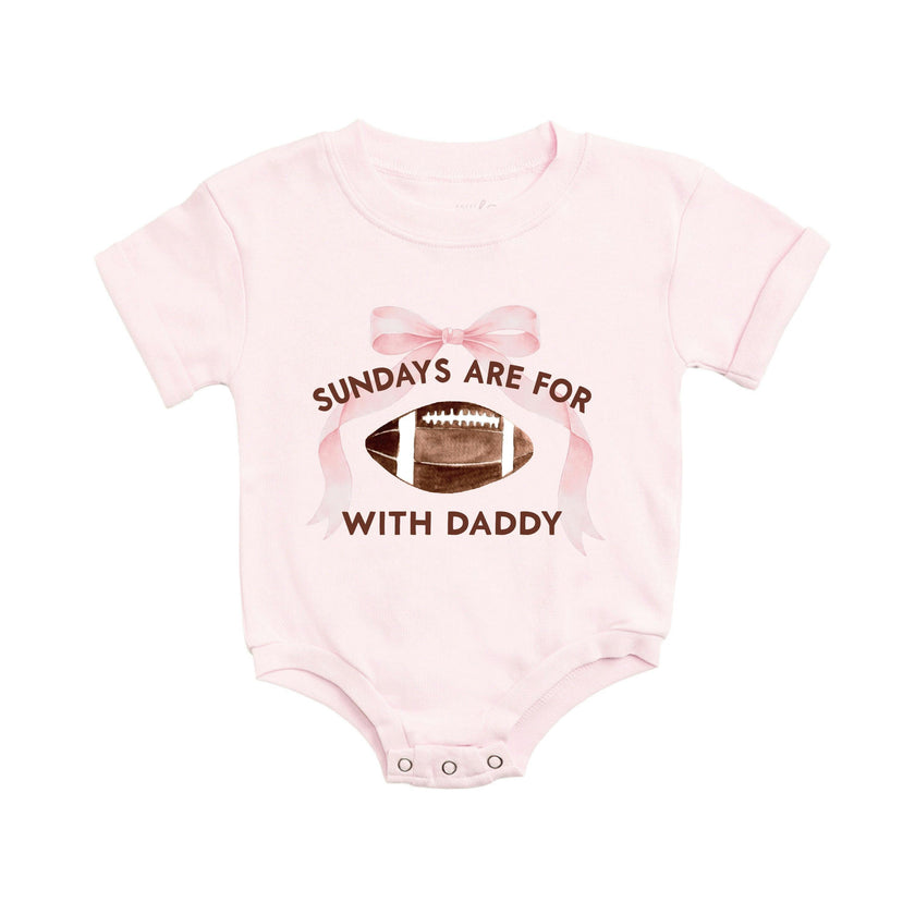 Sundays Are For Football Short Sleeve Romper