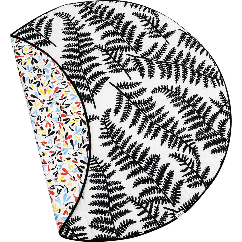 Plant Print Reversible Round Playmat
