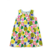 Trapeze Sleeveless A-Line Dress, Multi