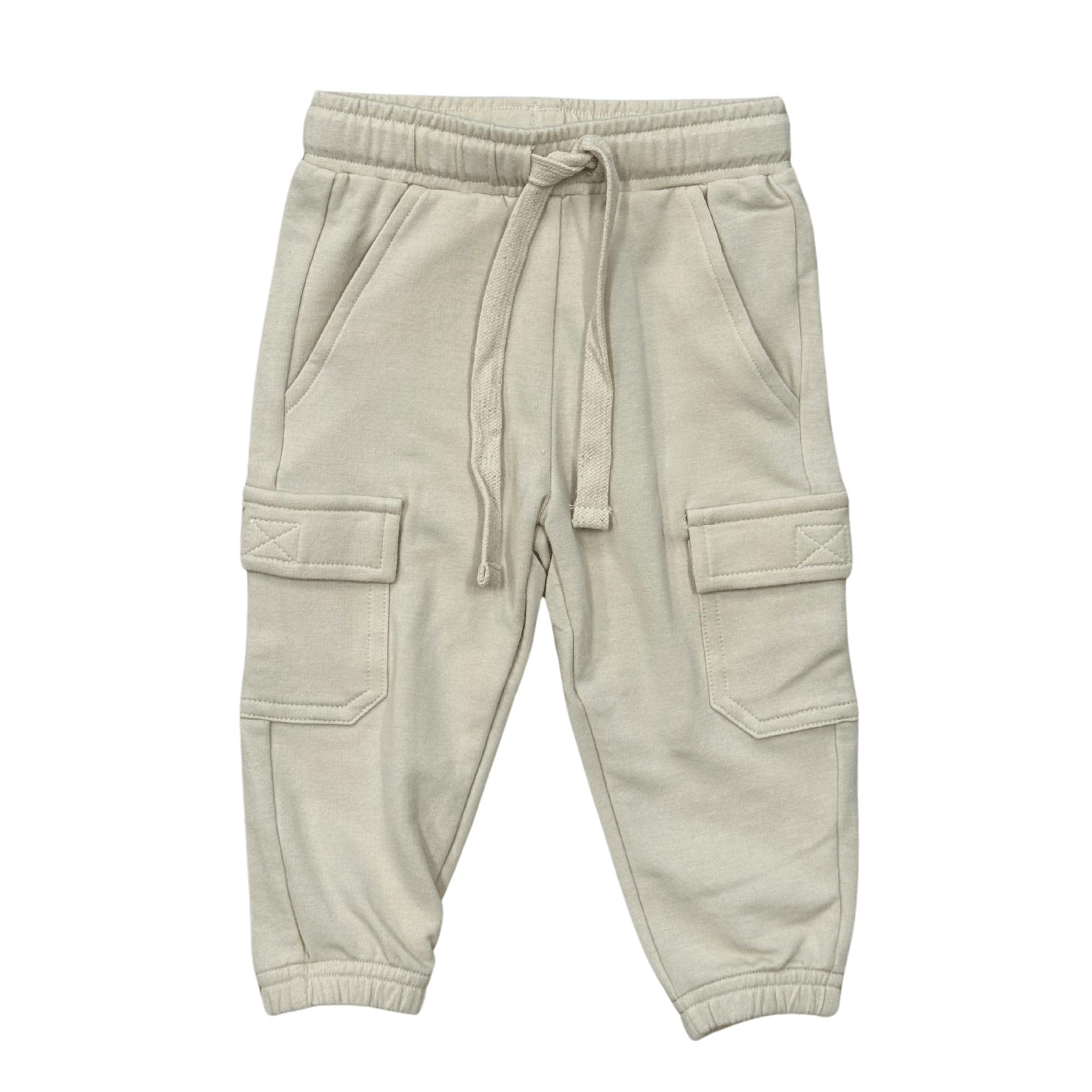 Boys Cargo Pants in Beige