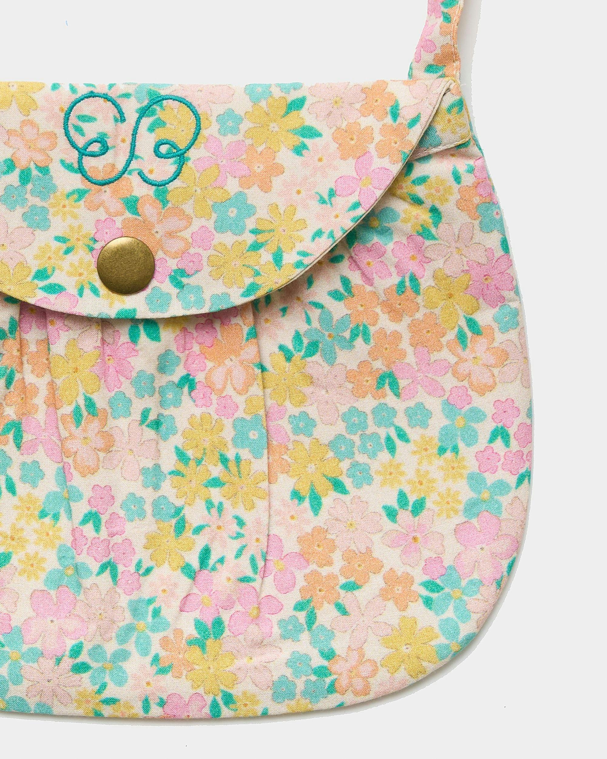 Hudson Purse - Emma Floral Mint