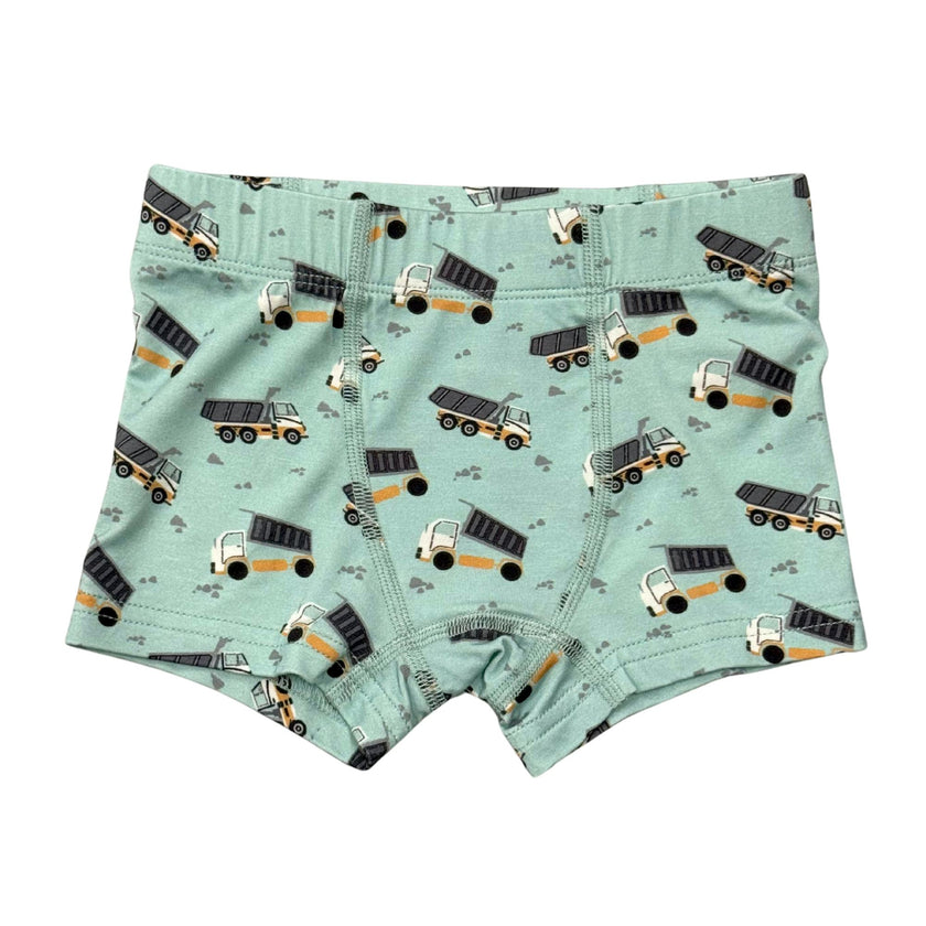 Boys Boxer in Dump Trucks
