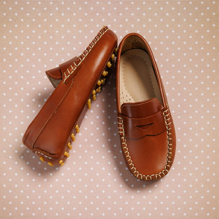 Logan Loafer | Natural Brown Leather
