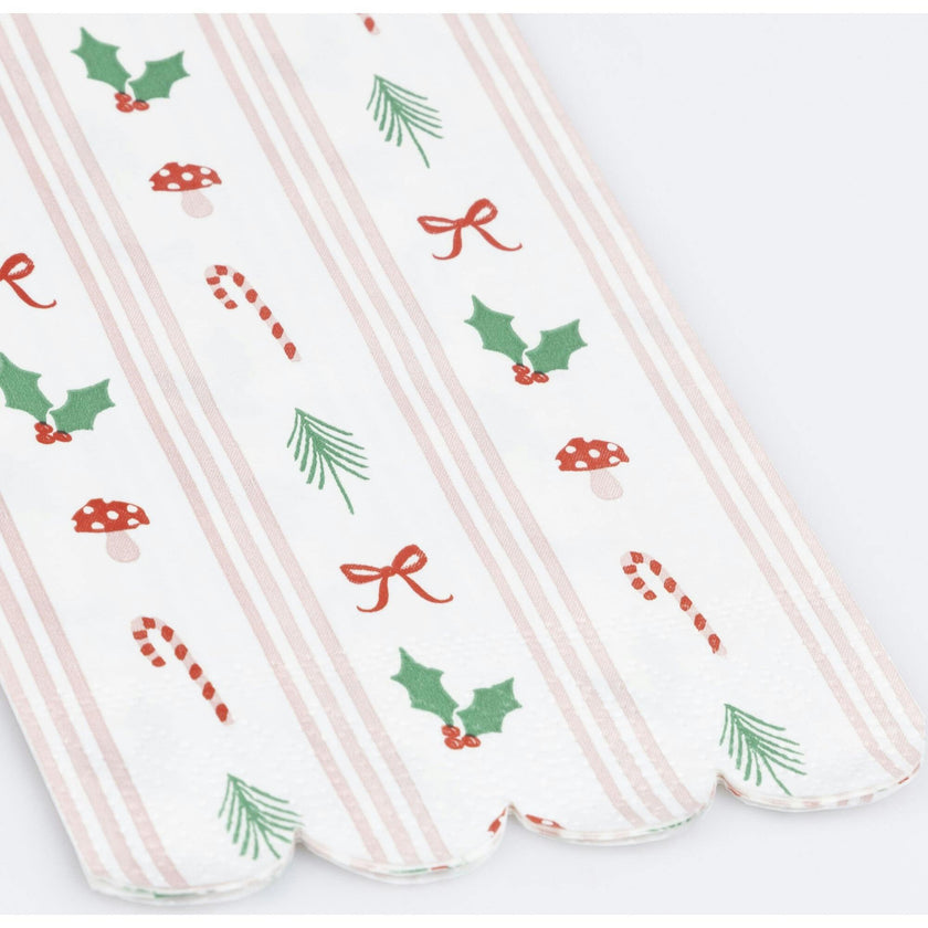 Festive Icon Stripes Guest Towels