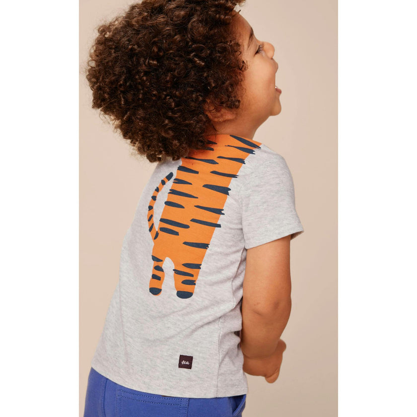 Baby Turn Graphic Tee, Grey