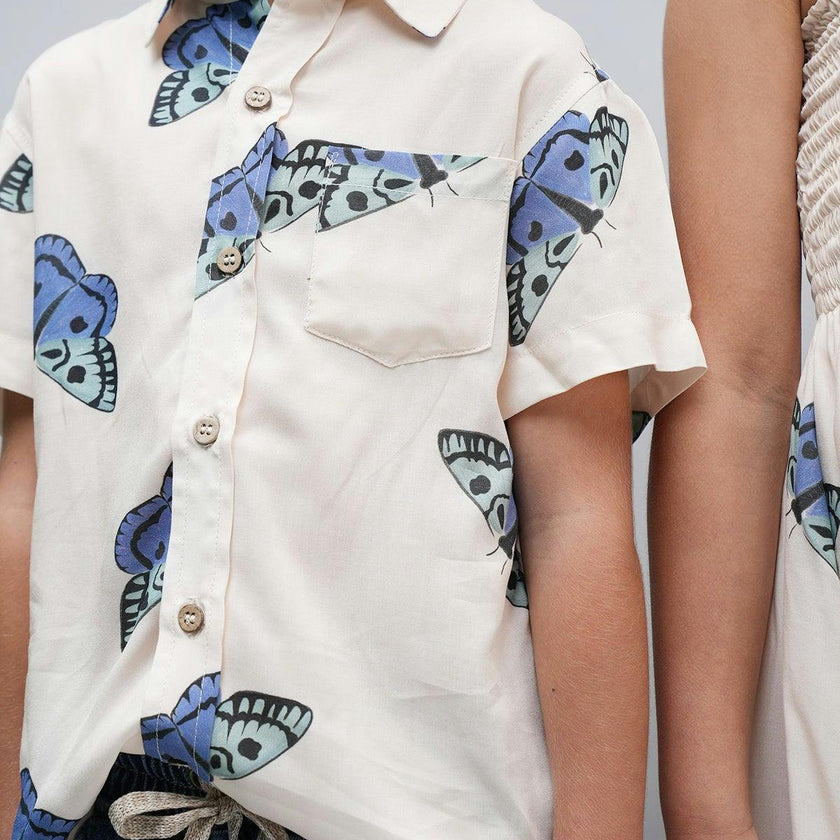 POLILLA AZUL - GUAYABERA