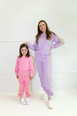 Pink Rainbow Sequin Set