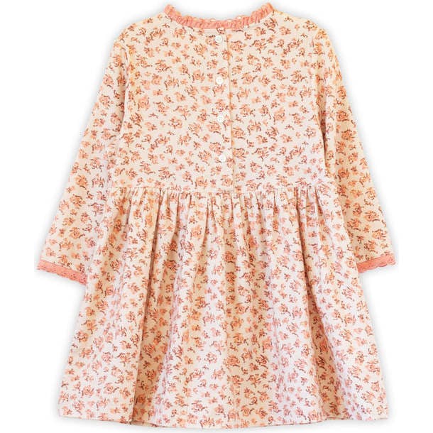 Toddler Lulu Dress with Lace Trim | Pink Heather
