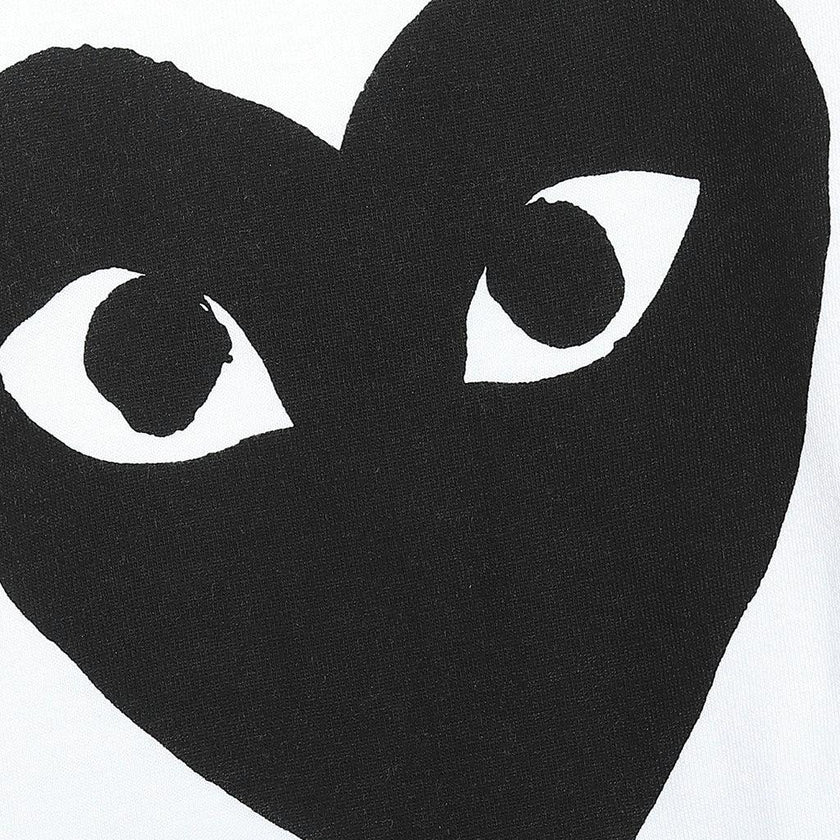 White Black Heart Eyes T-Shirt
