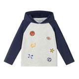 Boys Graphic Hooded Tee | Sports All-Star - Navy