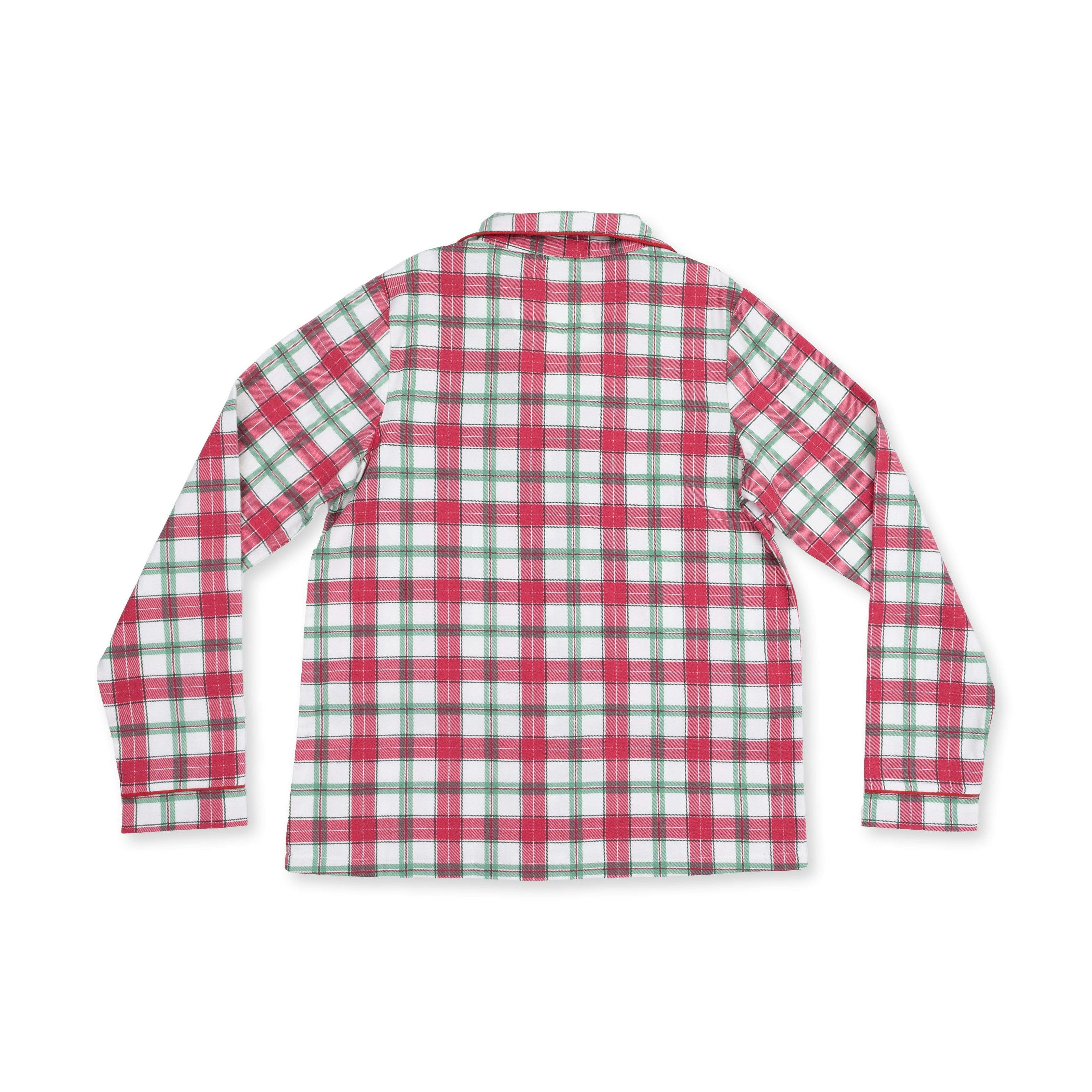 Holiday Plaid - Adult Long Sleeve Coat Style and Pant with Pockets