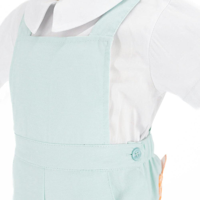 Edward Boy Overall Set - Fall Leaves