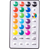 16-Foot 480-Light RGB LED Multifunction Green Wire Cluster Garland with Remote