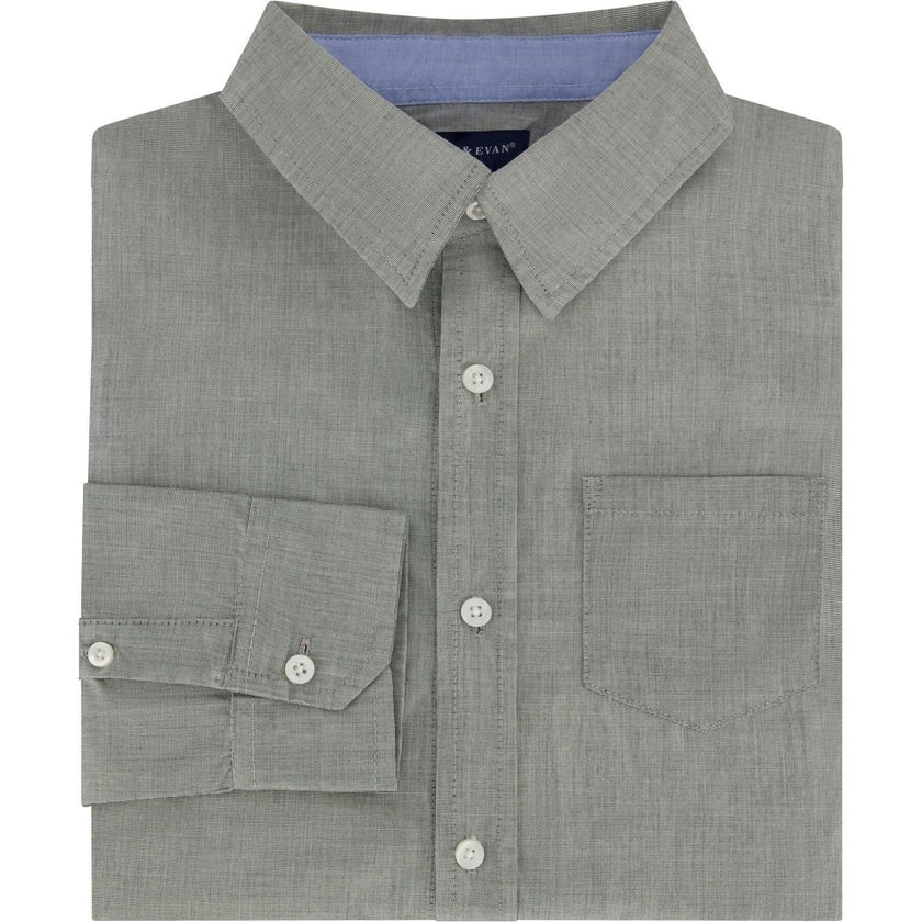 Infant Boy Chambray Button-down Shirtzie