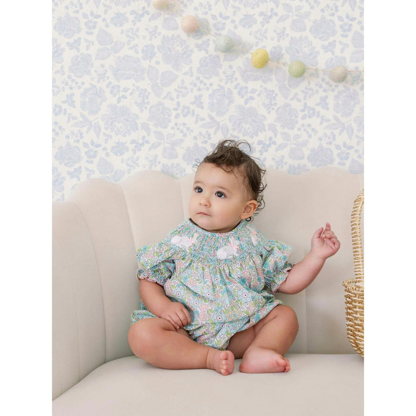 Polly Bunny Smocked Bubble