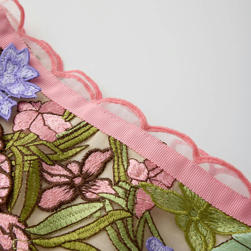 Bonnie Embroidered Mini Skirt