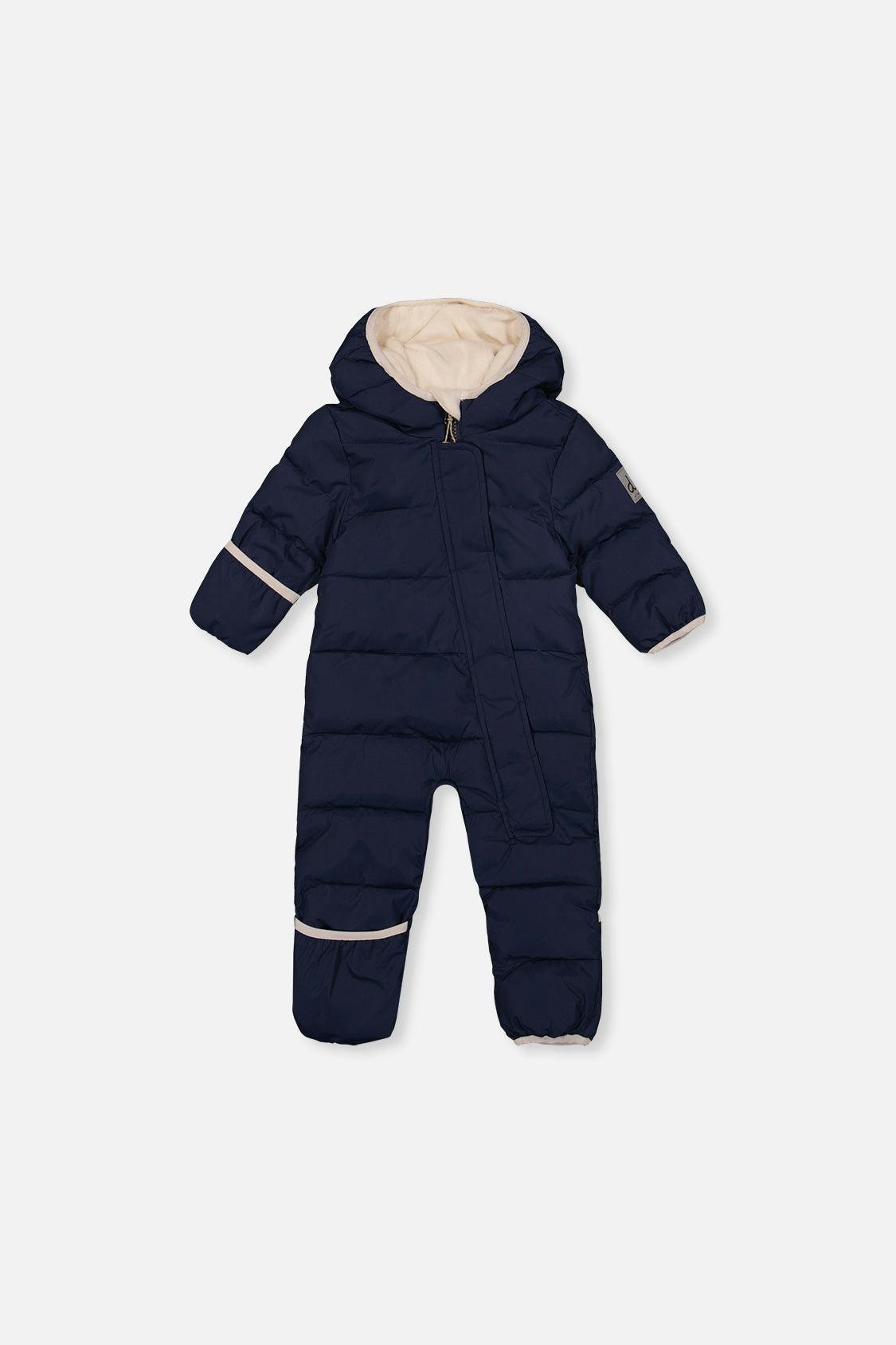 Baby Cloud One Piece Snowsuit Adapted For Car Seats Dark Blue