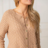 Organic Herringbone Stitch Cardigan