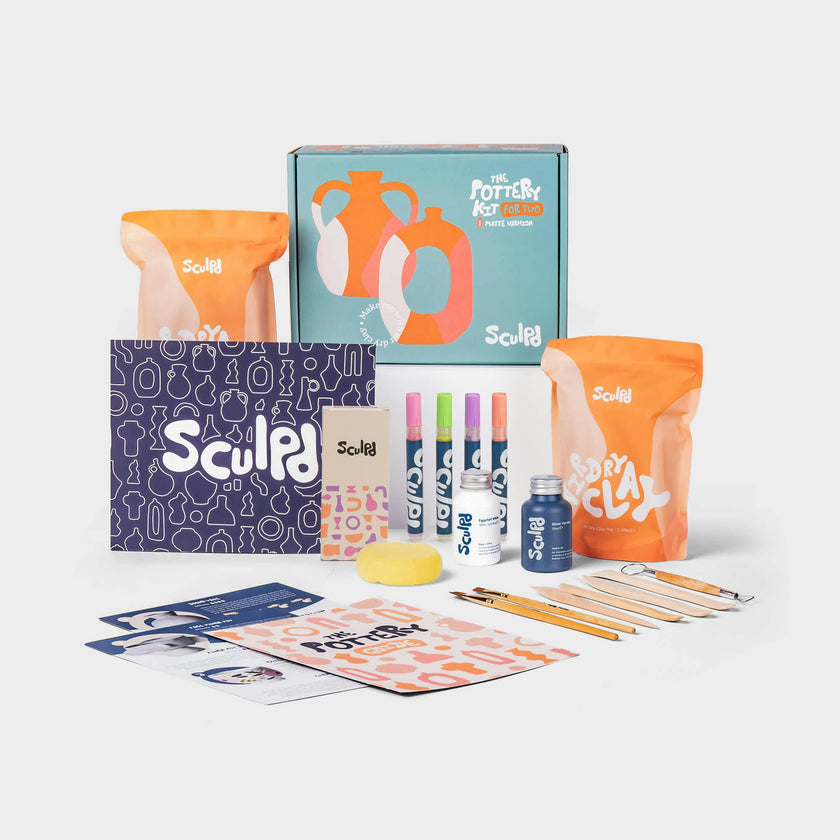 Home Pottery Kit with Paint Set