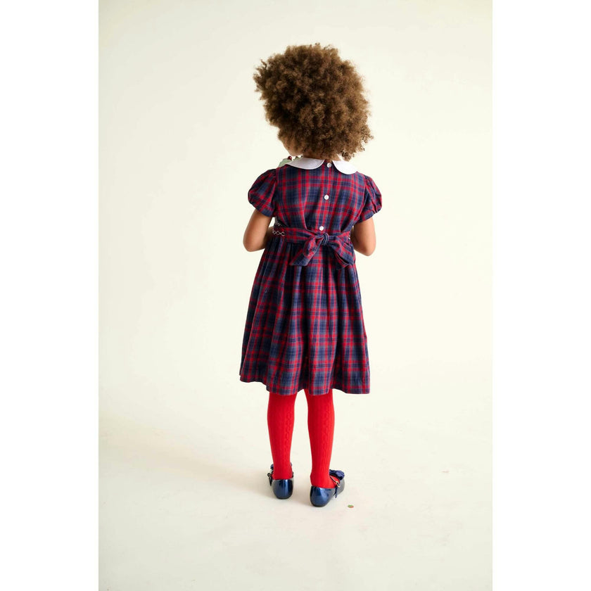 Smocked Girls Dress Kelly