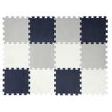 Tile Playmat - 12pc - Blue, Grey, White