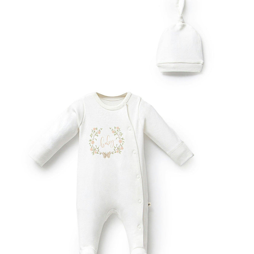 Ivory Flower Garland Outfit Set