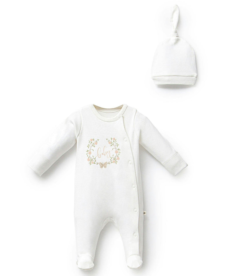 Ivory Flower Garland Outfit Set