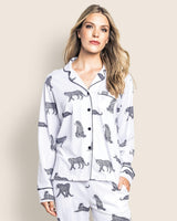 Women's Pima Pajama Set in Panthère de Paris