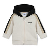 Beige & Black Panel Tracksuit