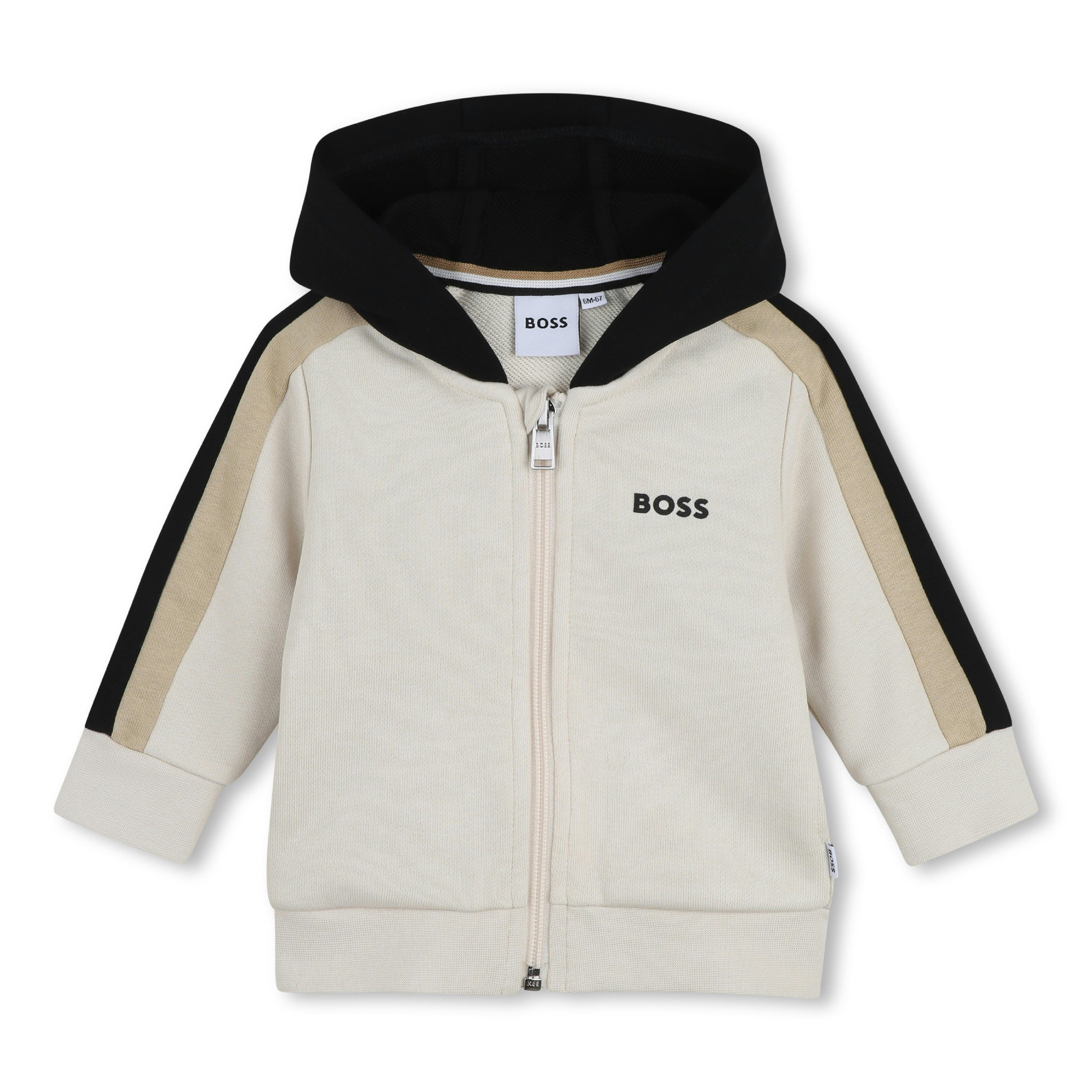 Beige & Black Panel Tracksuit
