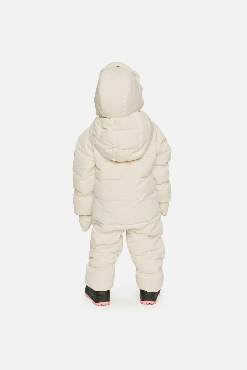 Baby Cloud One Piece Snowsuit Adapted For Car Seats Off White