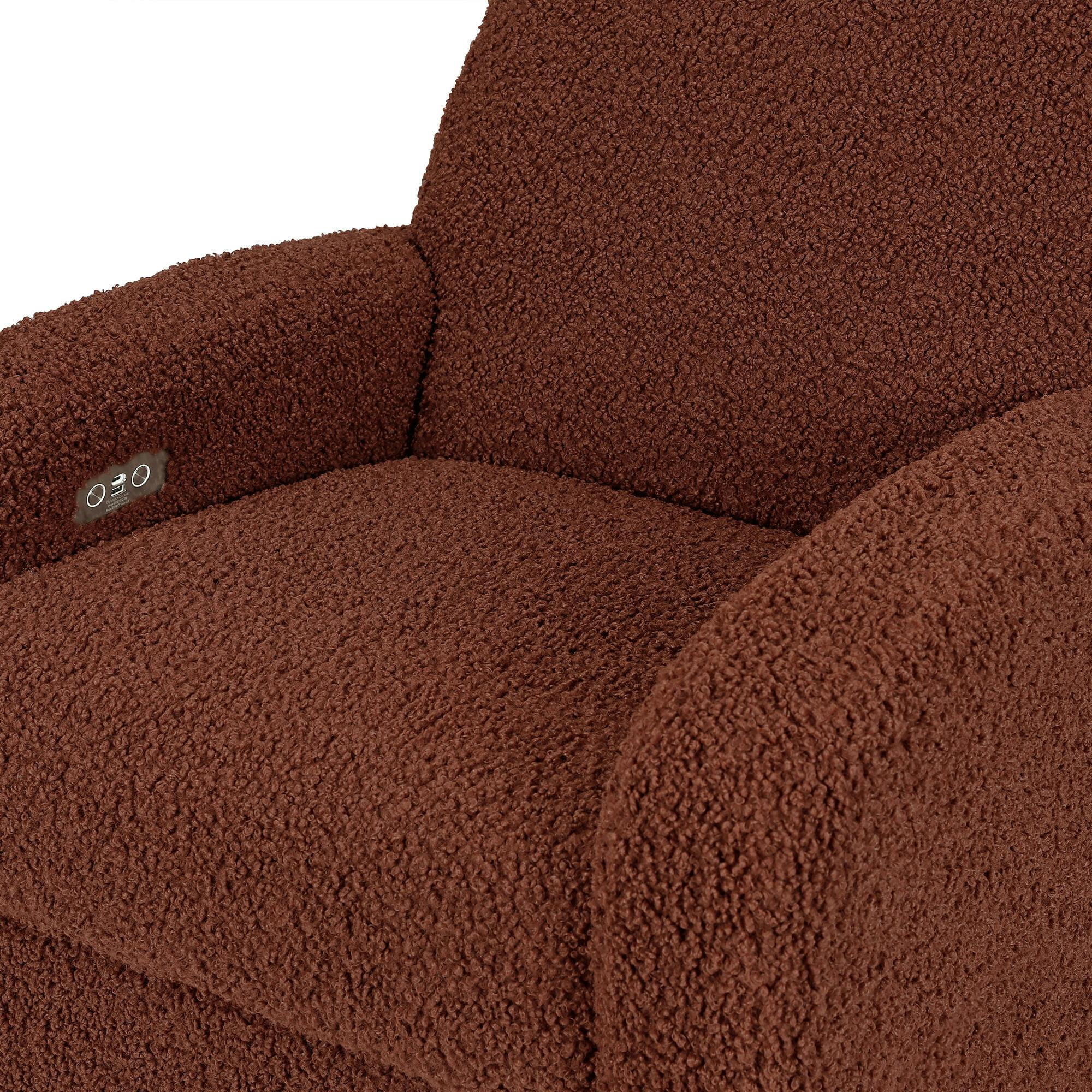 Nami Electronic & Swivel Glider Recliner With USB Port