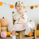 Coquette Pumpkin Long Sleeve Romper