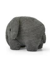 Plush MIFFY ELEPHANT ECO Corduroy Grey 9"