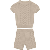 Girls Pretty Pointelle 2-Piece Top & Short Set