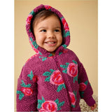 Teddy Fleece Baby Hoodie, Purple