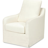 Reese Eco-Linen Slip Cover Swivel Glider