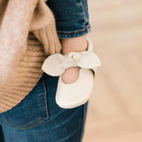 Birch Knotted Bow Baby Shoe