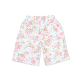 Cute Little Roses - Short Sleeve Shirt with Wide Leg Pant
