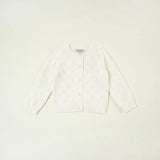 Coconut Pointelle Cardigan