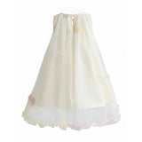 Cream Serenelle Floral Embellished Tulle Dress