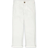 Organic Stretch Twill Chino Pant, White
