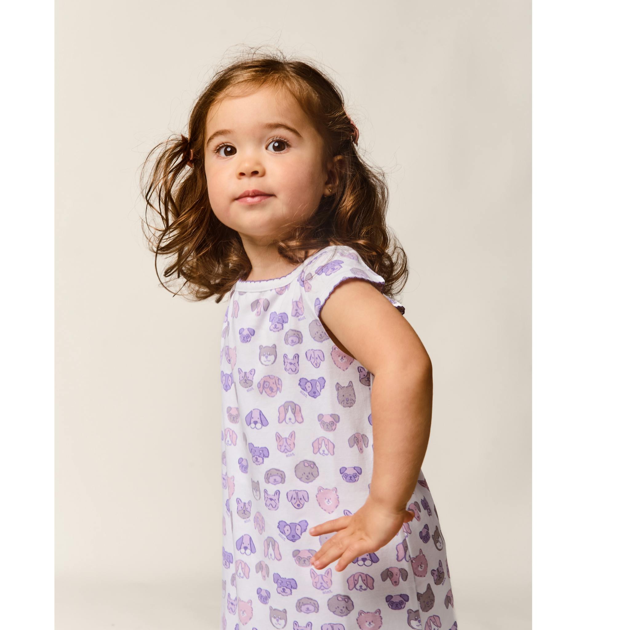 Mini Woof Squad Lilac Lounge Dress