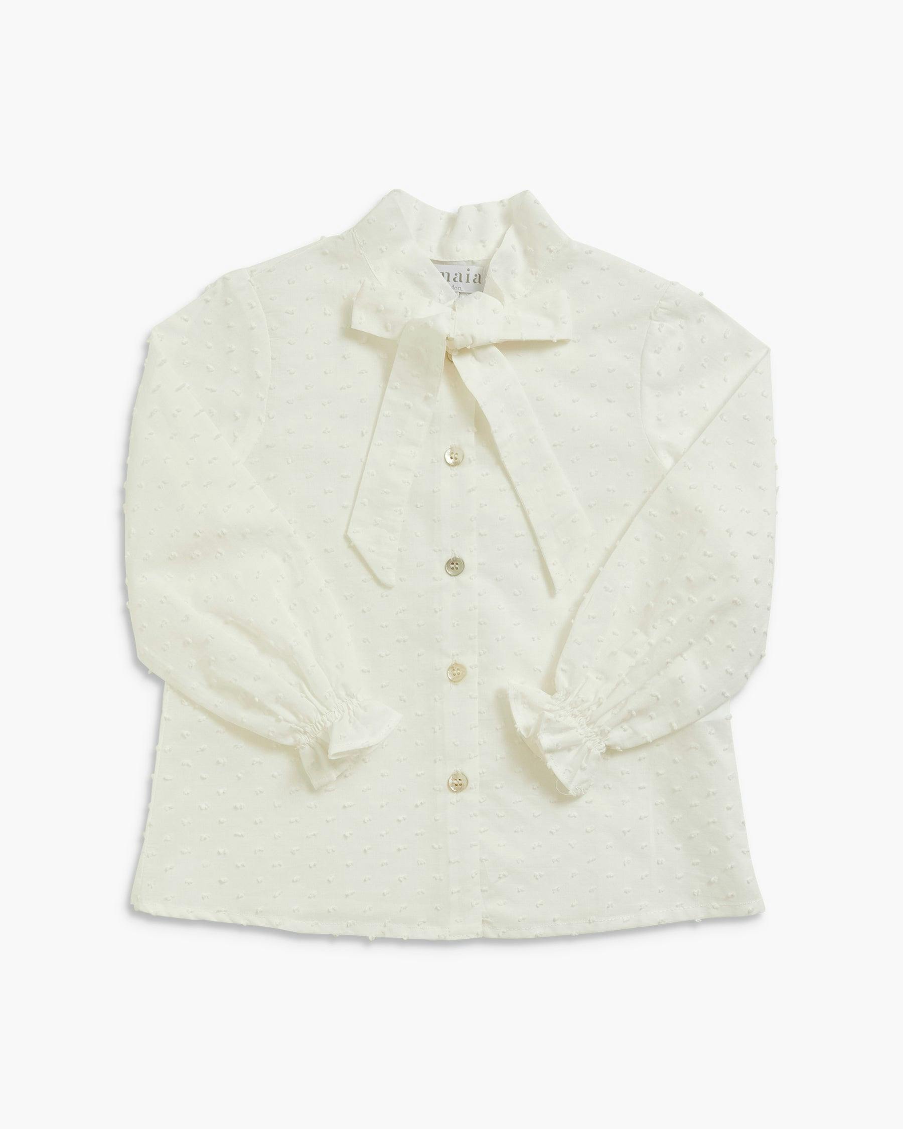 Amaia Blouse White Plumetis